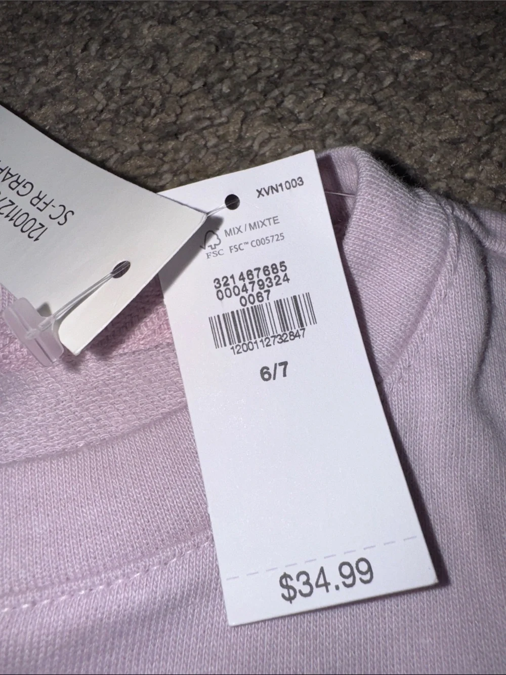 NWT GAP Light Purple 'Gap1969' Crewneck Sweatshirt